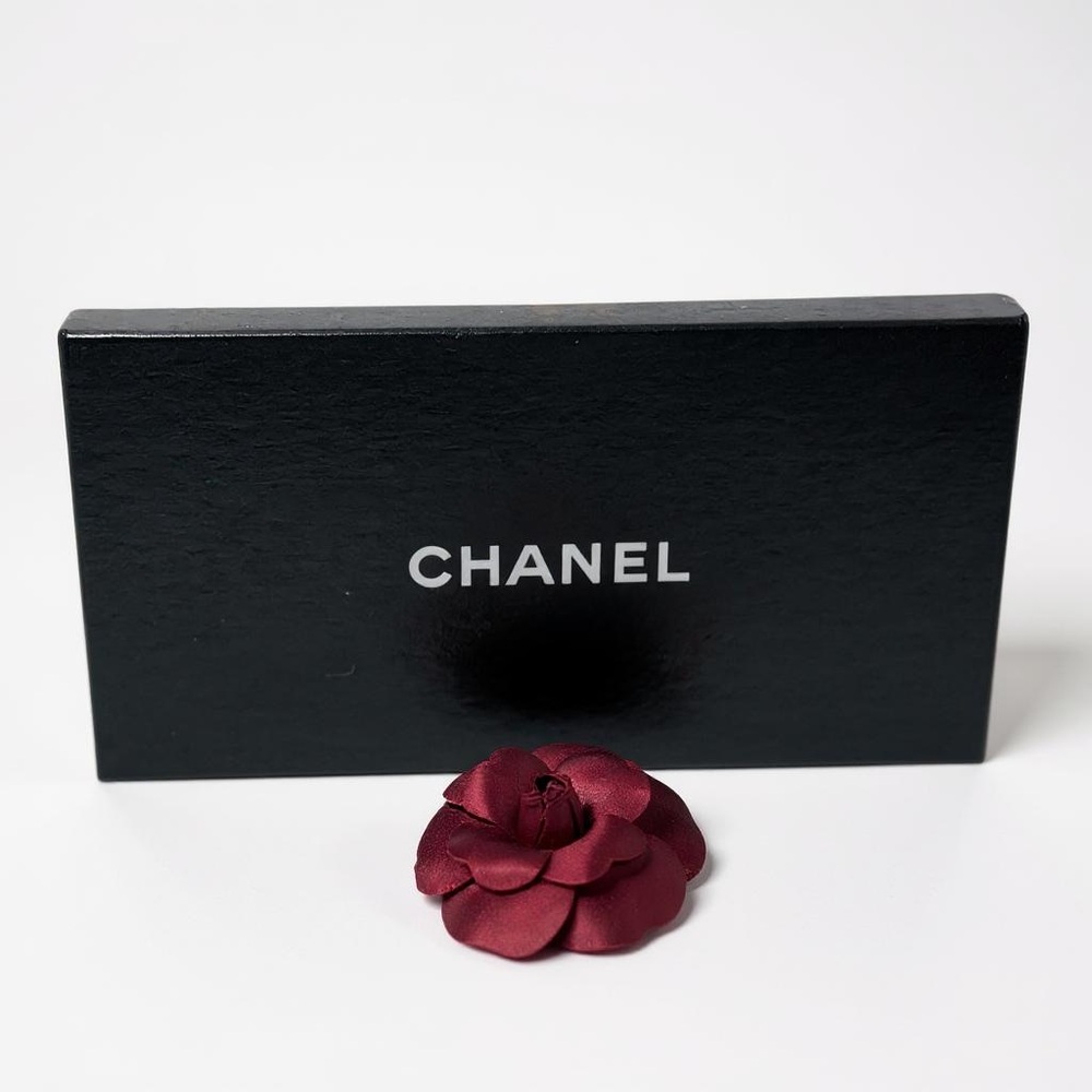Chanel Camellia Burgundy Brooch - Picture 2 of 2